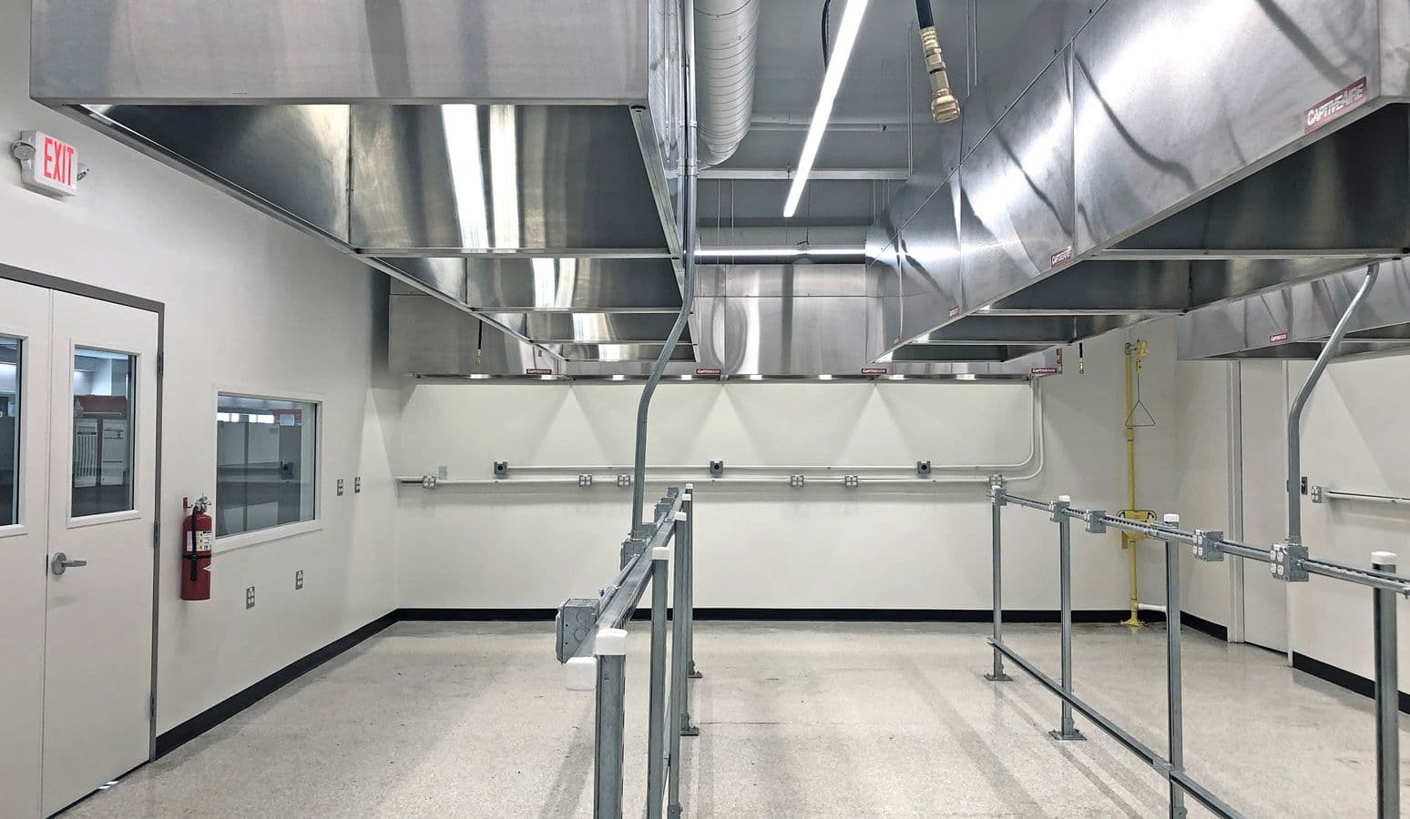 room with ventillation hoods